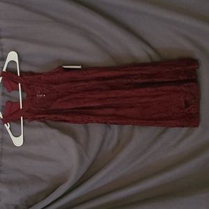 Speechless Wine Color Red Mini Dress